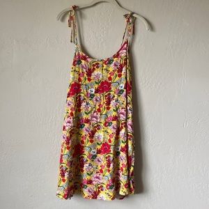 Ban.do bright floral mini swing dress